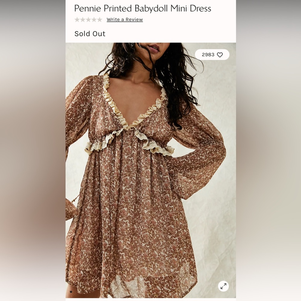 Free People Pennie mini dress